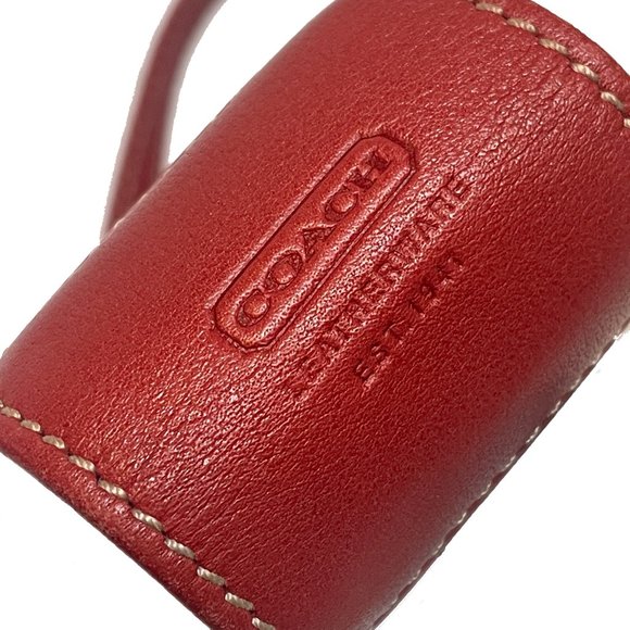 Coach Red Leather Mini Case Vintage - Picture 6 of 6